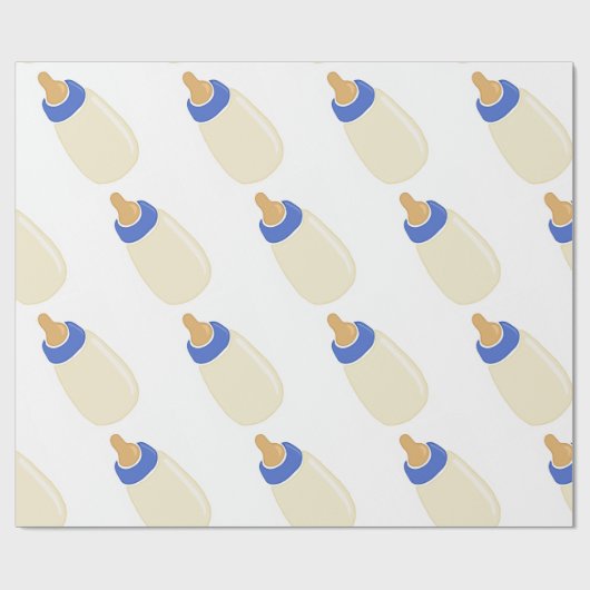 Baby fles cadeaupapier (Vlak)