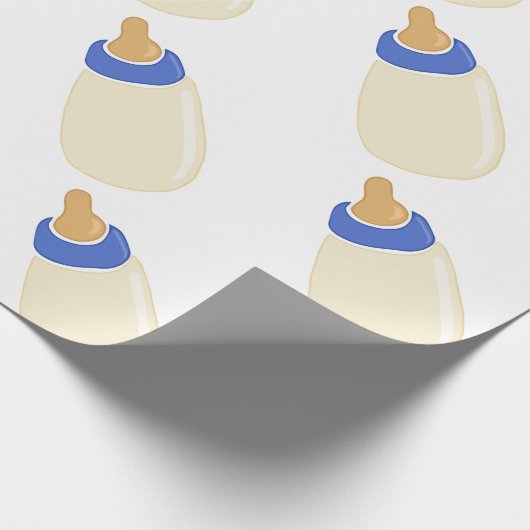 Baby fles cadeaupapier (Hoek)