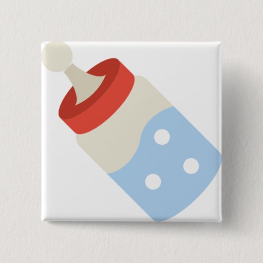 baby fles vierkante button 5,1 cm (Voorkant)
