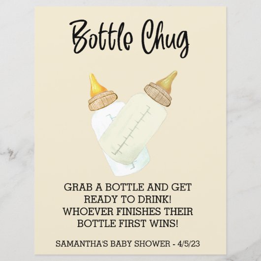 Baby flesje Drink uit gametecho (Achterkant)