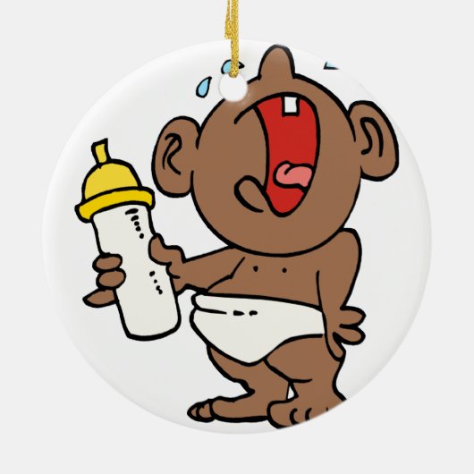 baby flesje keramisch ornament (Achterkant)