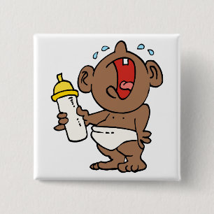 baby flesje vierkante button 5,1 cm
