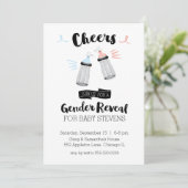 Baby flesjes Geslacht Kaart (Staand voorkant)