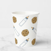 Baby Flessen Melk en koekjes Baby shower Papieren Bekers (Links)