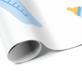 Baby flessenpakpapier cadeaupapier (Rol Hoek)
