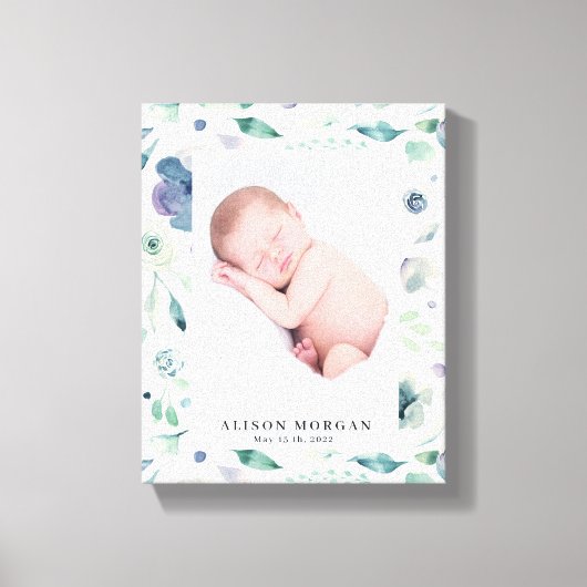 baby florfoto bergzomer canvas afdruk (Voorkant)