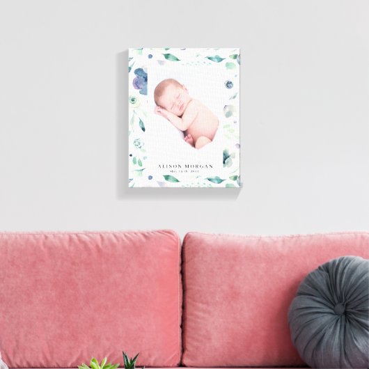 baby florfoto bergzomer canvas afdruk (Insitu (Woonkamer))
