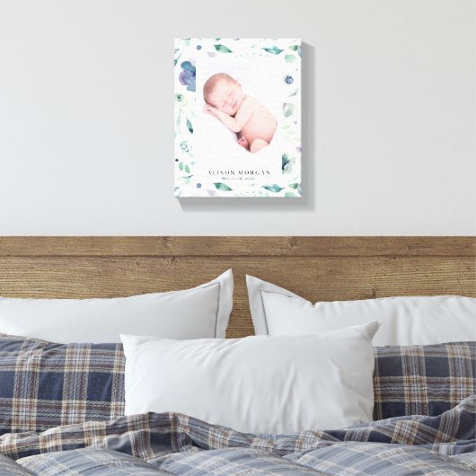 baby florfoto bergzomer canvas afdruk (Insitu (Slaapkamer))