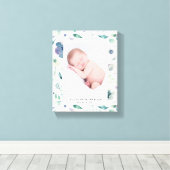 baby florfoto bergzomer canvas afdruk (Insitu (Houten vloer))