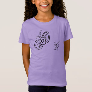 Baby Flutterfly B&W Doodle T-Shirt