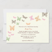 Baby Flutters Shower Invitation iory Kaart (Voorkant)