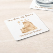 Baby Foal Cowboy Boots Baby Shower Kartonnen Onderzetters (Schuin)