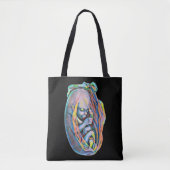 Baby foetus in baarmoeder Abstracte menselijke ana Tote Bag (Voorkant)