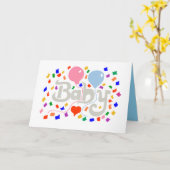 Baby Folded Greeting Card Kaart (Gele Bloem)