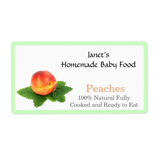 Baby Food Jar label (Voorkant)