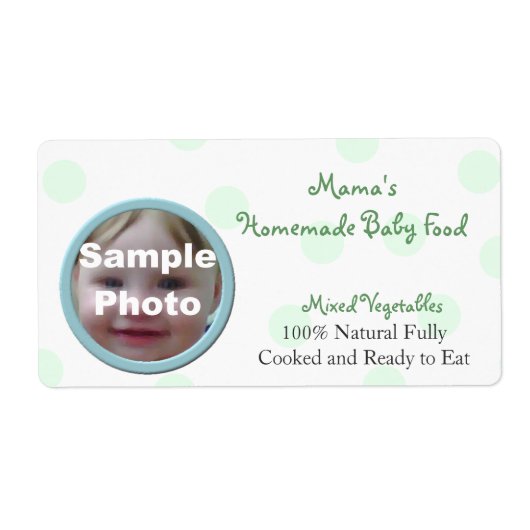 Baby Food Jar label (Voorkant)