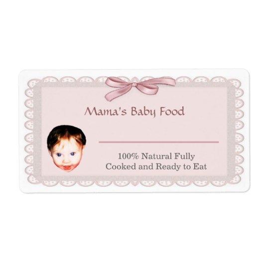 Baby Food Jar label (Voorkant)
