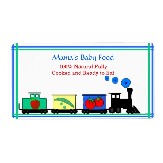 Baby Food Jar label (Voorkant)
