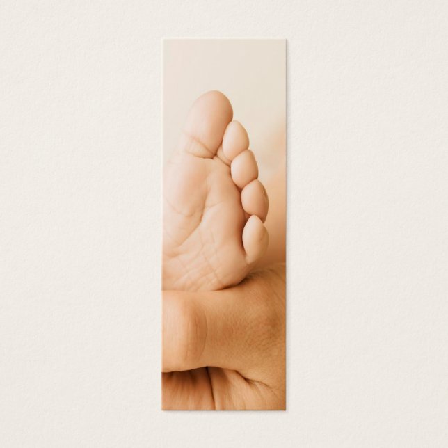 Baby foot Bladwijzer Mini Visitekaartjes (Voorkant)