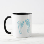 Baby foot print mug mok (Links)