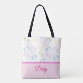Baby Foot Prints Canvas tas (Achterkant)