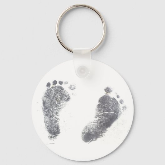 Baby Foot prints Sleutelhanger (Voorkant)