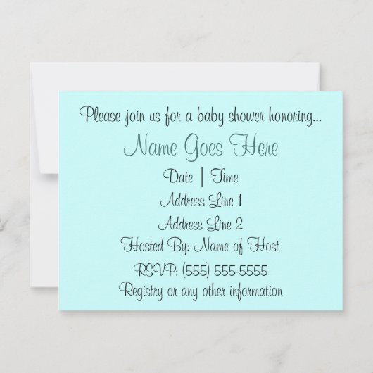 Baby Foot Save The Date (Achterkant)