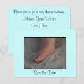 Baby Foot Save The Date (Voorkant / Achterkant)