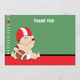 Baby Football Player (rood/zwart) flat bedankt