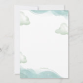 Baby Footprint Memorial Kaart (Achterkant)