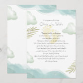 Baby Footprint Memorial Kaart (Voorkant / Achterkant)