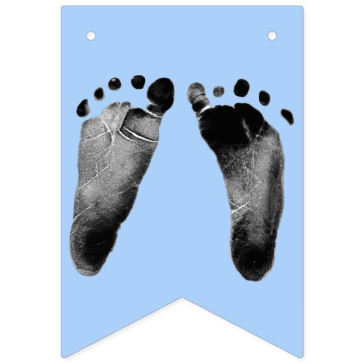 Baby Footprints For Baby Shower Vlaggetjes (Eerste vlag)