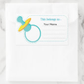 Baby Fopspeen Sticker : Dit behoort tot (Tas)