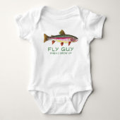 Baby forel Vist Romper (Voorkant)