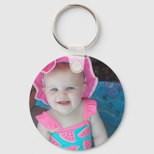 Baby Foto aangepast Sleutelhanger (Voorkant)