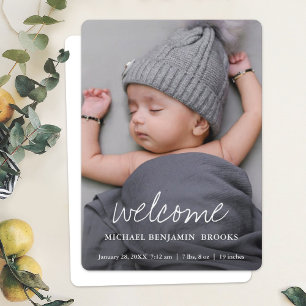 Baby Foto Aankondiging