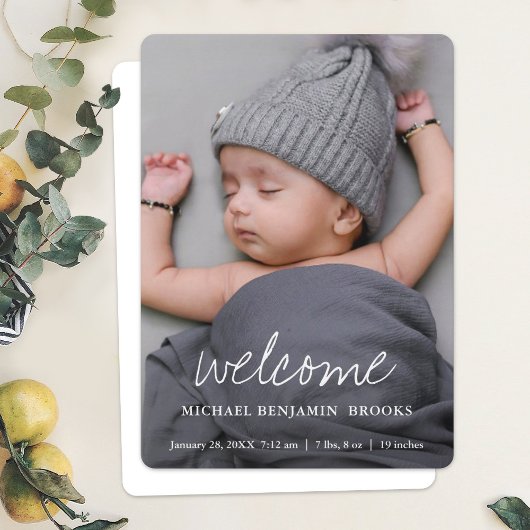 Baby Foto Aankondiging