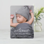 Baby Foto Aankondiging (Staand voorkant)