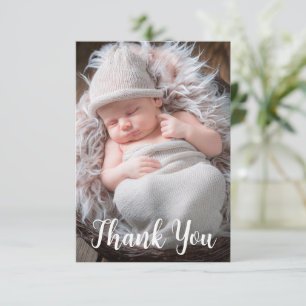 Baby Foto Aankondiging Handgeschreven Schrift
