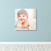 BABY FOTO AANPASBAAR  CANVAS AFDRUK (Insitu (Houten vloer))