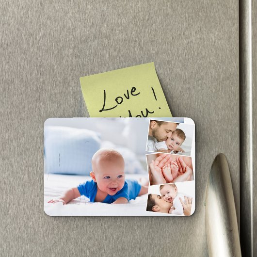 Baby Foto Afbeelding Montage Magnet Magneet