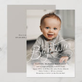 Baby Foto Baptisme Kaart (Voorkant / Achterkant)
