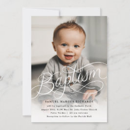 Baby Foto Baptisme Kaart