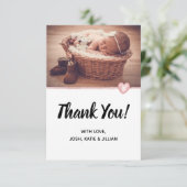 Baby Foto bedankt (Staand voorkant)