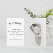 Baby Foto: Bedankt voor je geboorteaankondiging Aankondiging (Staand voorkant)