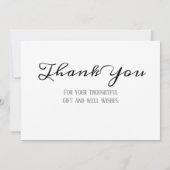 Baby Foto: Bedankt voor je geboorteaankondiging Aankondiging (Achterkant)