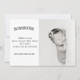 Baby Foto: Bedankt voor je geboorteaankondiging Aankondiging