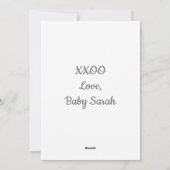 Baby-foto | Beste nieuwe vader vaders dag Feestdagenkaart (Achterkant)