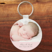Baby Foto bewaart Sake op persoonlijke titel Sleutelhanger (Voorkant)