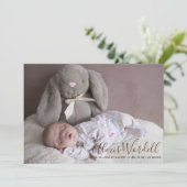 Baby Foto Collage Birth Announouncement Script Aankondiging (Staand voorkant)